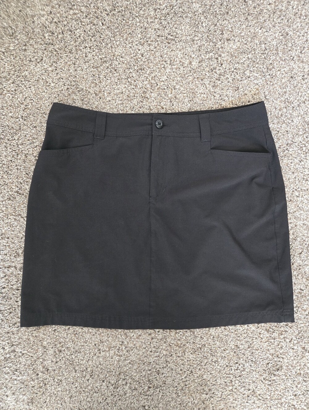 Eddie Bauer Skort Black Size 12 Black Shorts Lined Skirt Active Outdoor
